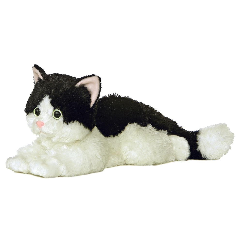 Aurora Flopsie 12” Oreo Cat Plushie Stuffed Animal